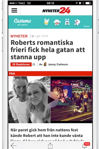 Nyheter24 screenshot 2