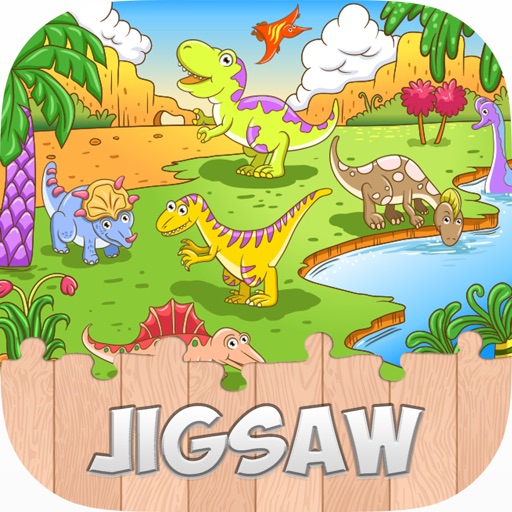 Dinosaur Jigsaw Puzzle Dino for toddlers and kids iOS App