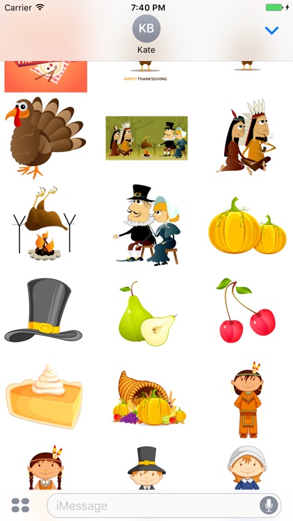 Thanksgiving Day Happy Stickers Mania