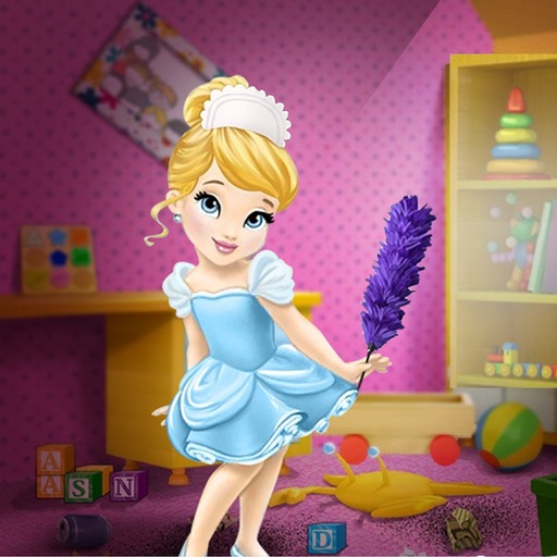 Cleaning-clean the messy room games for girls icon