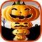 Creepy Funny Halloween Pumpkin Tower Stack LX