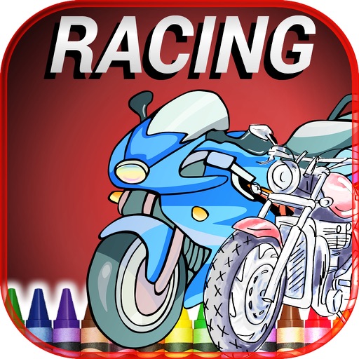 Motorcycle Coloring Books iOS App