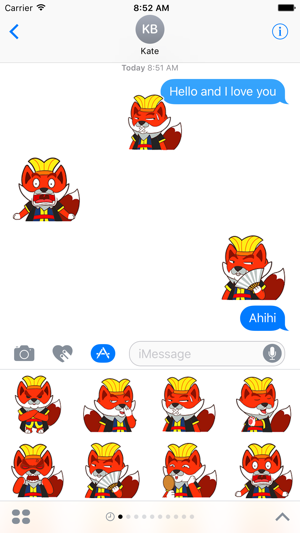 Fox devil emojis - Fx Sticker