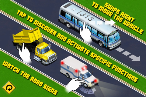 Kids Vehicles: City Trucks & Buses Lite for iPhone screenshot 3