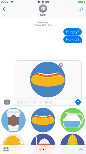 Food Stickers and Emojis for iMessage(圖1)-速報App