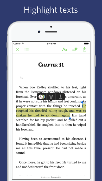 How to cancel & delete To Kill a Mockingbird - sync transcript from iphone & ipad 4