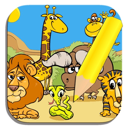 Animal Game Coloring Page Zoo Version iOS App