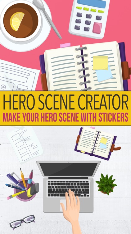 Hero Header Scene Creator - Sticker Pack