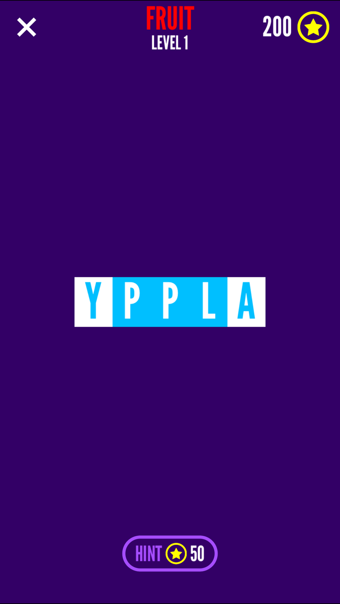 Pop Vowels - Unscramble the Words Puzzle Game