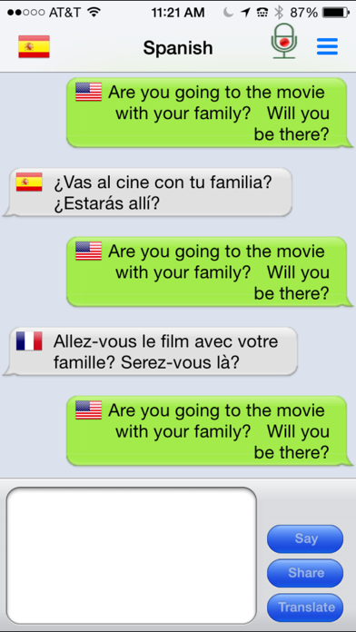Screenshot #1 pour mText2Speech - Text to Speech