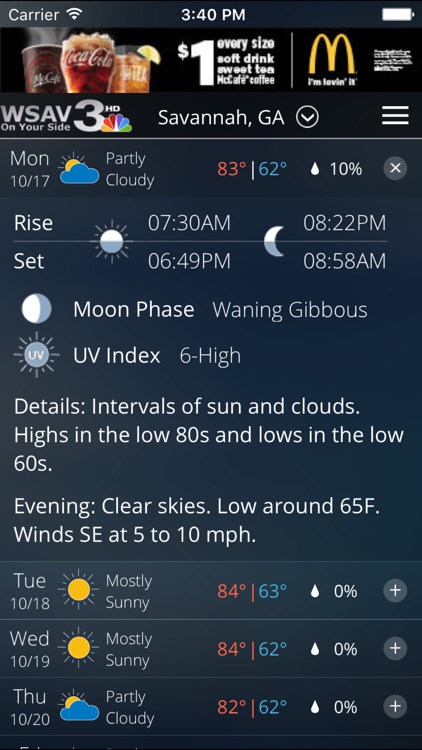 WSAV STORM TEAM 3 WEATHER NETWORK APP screenshot-4