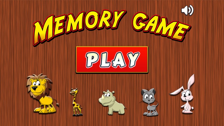 Animal Memory Matching Game For Kids