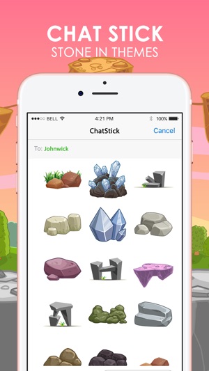 Stone Emoji Stickers Keyboard Themes ChatStick(圖1)-速報App
