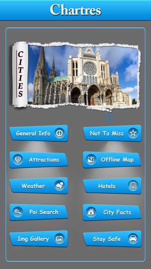 Chartres Offline Map Travel Guide