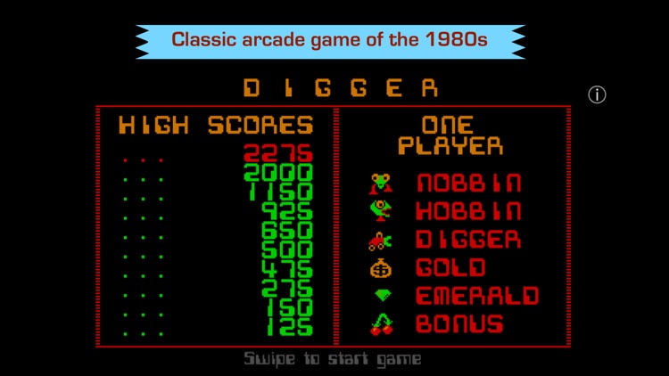 Digger - Classic retro arcade game