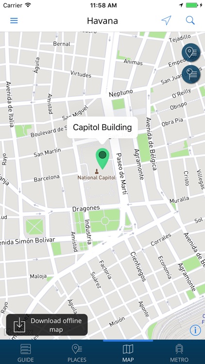 Havana Travel Guide with Offline Street Map screenshot-3