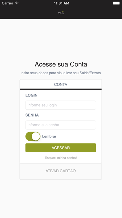 Nui Visa Recarregável App Download - Android APK