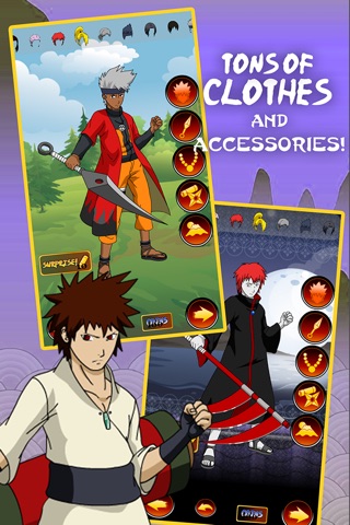 Anime Ninja Character Manga Creator Games For Free screenshot 3