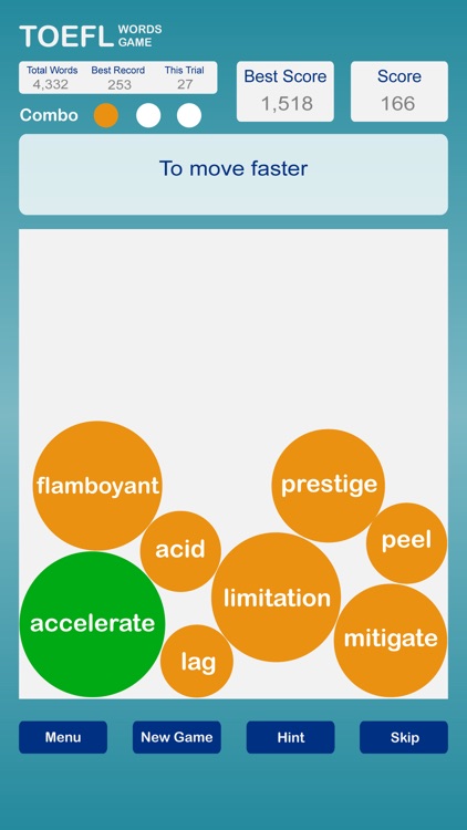 TOEFL Words Game