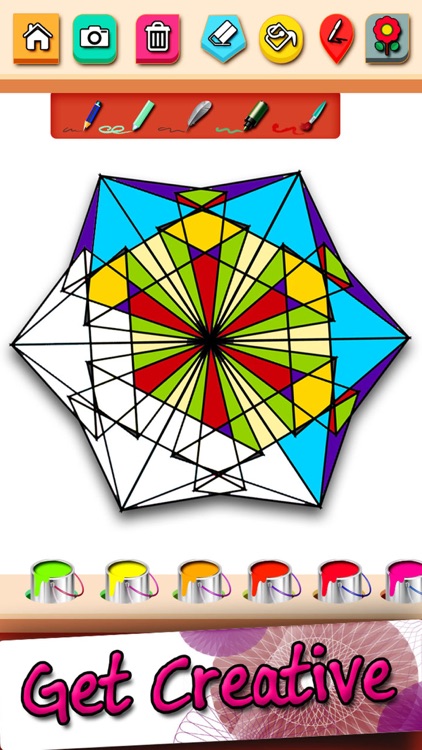 Geometry Art Coloring Pages-Creative Design World