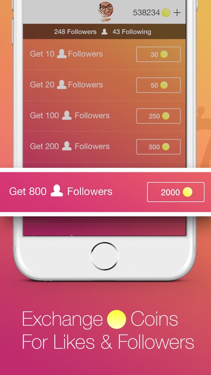 Followers F4F: get followers for Instagram & likes screenshot-3