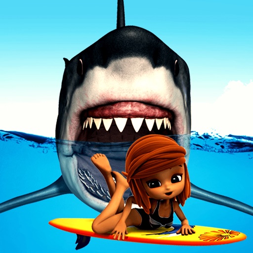 Sharks  Under blue hungry water Adventur Icon