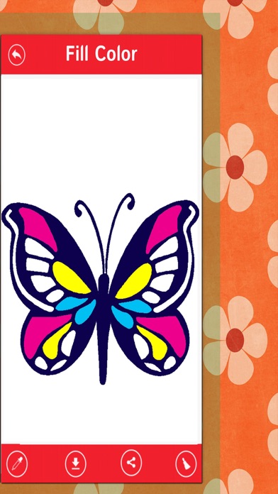 How to cancel & delete Butterfly Color Book-Beautiful Butterfly Canvas from iphone & ipad 3