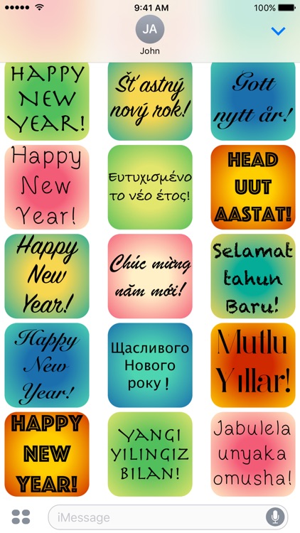 New Year - A to Z Stickers