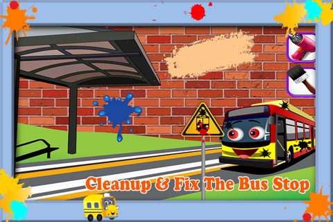Build bus station –Little builder constructor game screenshot 3
