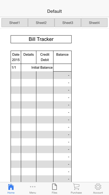 Bills Ledger