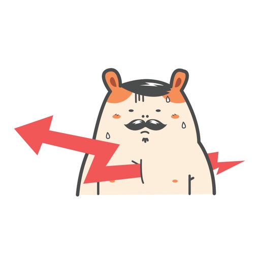 Joke Bear Stickers - Kawaii Raccoon Emoji Set Icon