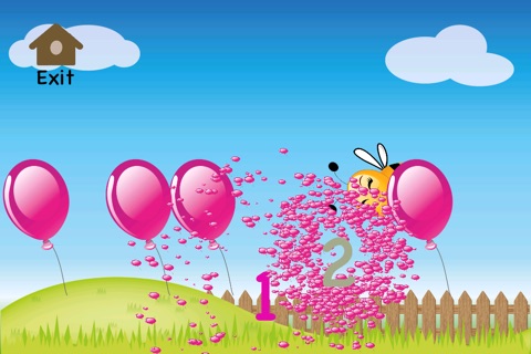 Counting 123 - Honey bee, Balloons Toddler games screenshot 3