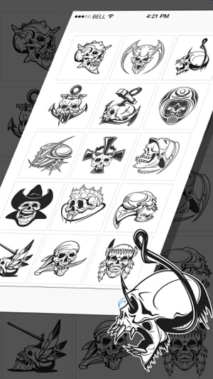 Pirate Skulls Stickers 2017