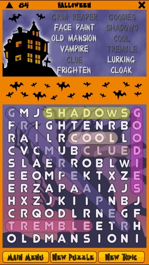 WordSearch Halloween(圖2)-速報App