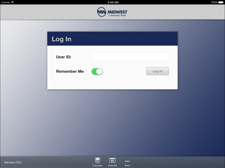 Midwest Mobile Banking for iPad