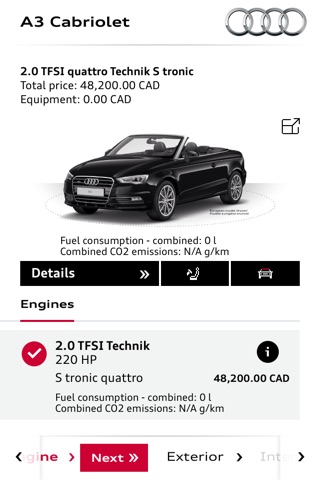 Audi Configurator CA screenshot 4
