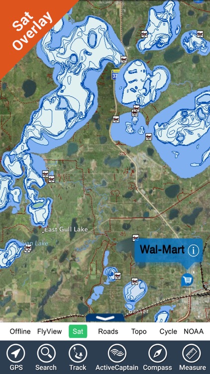 Amistad lake HD GPS charts fishing maps Navigator