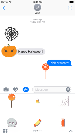 Halloween Sticker Pack and Emoji for iMessage Chat(圖3)-速報App