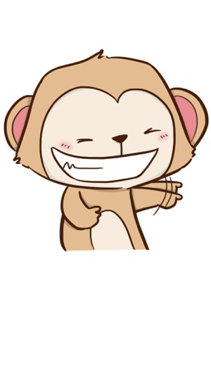 Cheaky Monkey Sticker