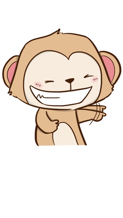 Cheaky Monkey Sticker