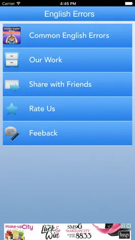 Game screenshot Common English Errors - Improve Your English apk