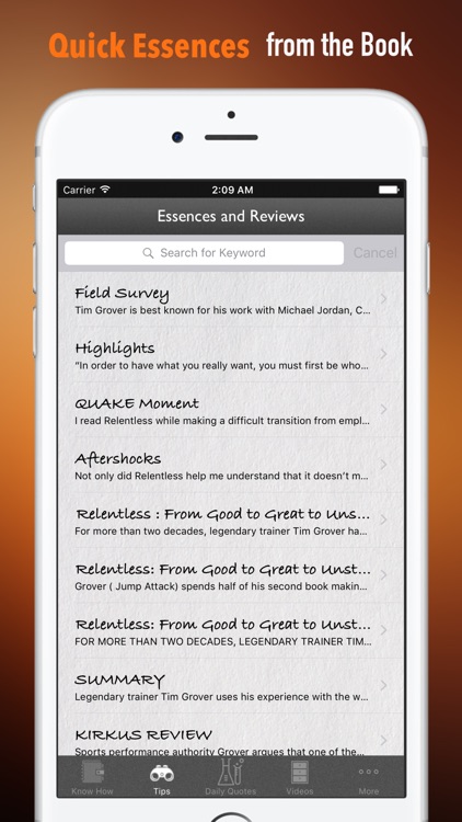 Quick Wisdom from Relentless:Practical Guide-
