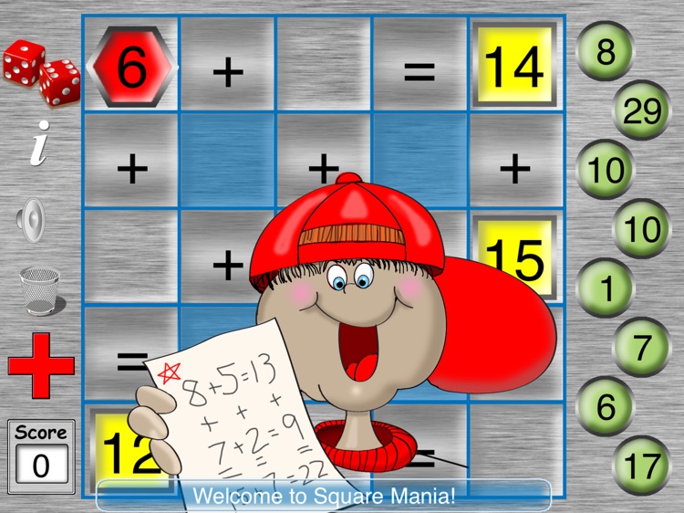 Square Mania Math Game