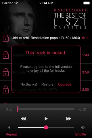 Liszt Rarities screenshot 4