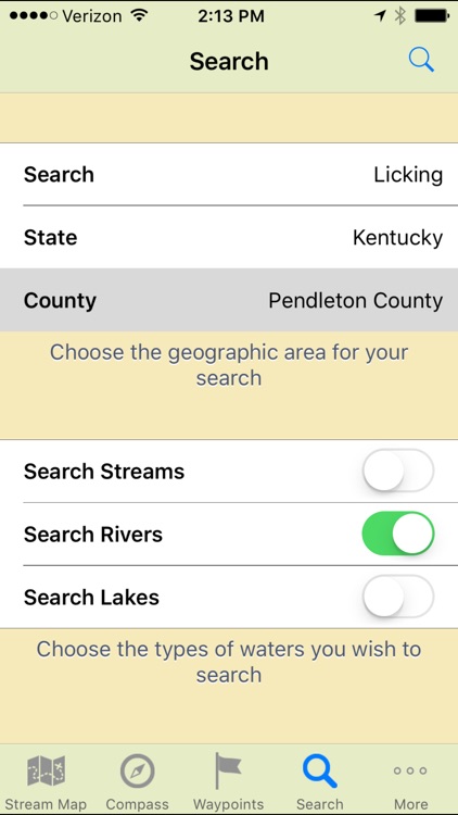 Stream Map USA - Mountain South