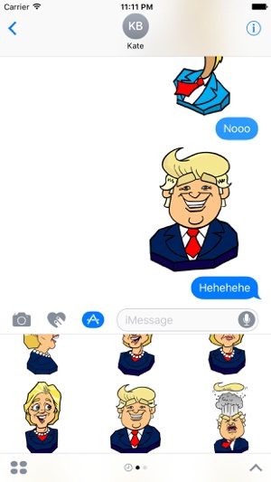 Busted Politics: Trump & Hillary Emoji Stickers(圖1)-速報App