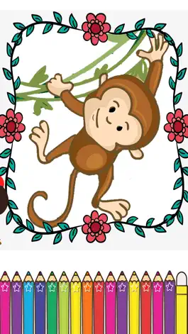 Game screenshot Monkeys Coloring Fun for kids the First Edition apk