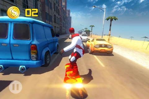 Blazing Hover Board Rider screenshot 2