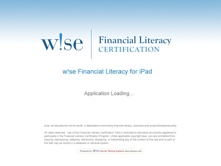 W se Financial Literacy By Internet Testing Systems ITS W se Financial Literacy By Internet Testing Systems ITS