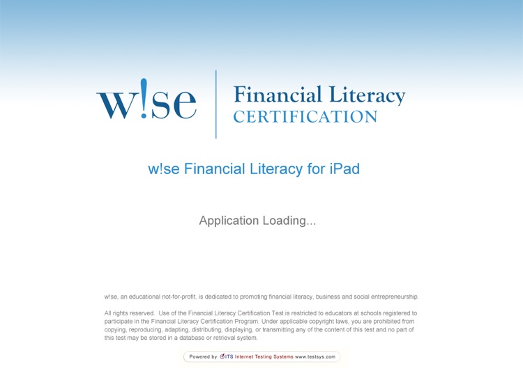 W se Financial Literacy By Internet Testing Systems ITS 